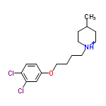 InChI=1/C16H23Cl2NO/c1-13-6-9-19(10-7-13)8-2-3-11-20-14-4-5-15(17)16(18)12-14/h4-5,12-13H,2-3,6-11H2,1H3/p+1