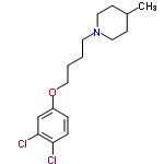 InChI=1/C16H23Cl2NO/c1-13-6-9-19(10-7-13)8-2-3-11-20-14-4-5-15(17)16(18)12-14/h4-5,12-13H,2-3,6-11H2,1H3