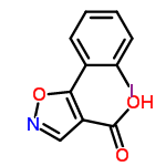 InChI=1/C10H6INO3/c11-8-4-2-1-3-6(8)9-7(10(13)14)5-12-15-9/h1-5H,(H,13,14)