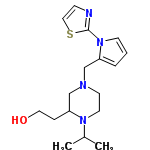 InChI=1/C17H26N4OS/c1-14(2)20-9-8-19(13-16(20)5-10-22)12-15-4-3-7-21(15)17-18-6-11-23-17/h3-4,6-7,11,14,16,22H,5,8-10,12-13H2,1-2H3