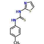 InChI=1/C11H11N3S2/c1-8-2-4-9(5-3-8)13-10(15)14-11-12-6-7-16-11/h2-7H,1H3,(H2,12,13,14,15)