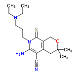 InChI=1/C18H28N4OS/c1-5-21(6-2)8-7-9-22-16(20)14(11-19)13-10-18(3,4)23-12-15(13)17(22)24/h5-10,12,20H2,1-4H3