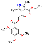 InChI=1/C21H25NO8/c1-7-29-21(25)19-12(3)22-11(2)18(19)14(23)10-30-20(24)13-8-16(27-5)17(28-6)9-15(13)26-4/h8-9,22H,7,10H2,1-6H3