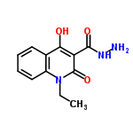 InChI=1/C12H13N3O3/c1-2-15-8-6-4-3-5-7(8)10(16)9(12(15)18)11(17)14-13/h3-6,16H,2,13H2,1H3,(H,14,17)