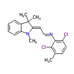 InChI=1/C20H20Cl2N2/c1-13-9-10-15(21)19(18(13)22)23-12-11-17-20(2,3)14-7-5-6-8-16(14)24(17)4/h5-12H,1-4H3/b17-11-,23-12+