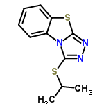 InChI=1/C11H11N3S2/c1-7(2)15-10-12-13-11-14(10)8-5-3-4-6-9(8)16-11/h3-7H,1-2H3