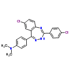 InChI=1/C22H18Cl2N4/c1-28(2)18-10-5-14(6-11-18)21-19-13-17(24)9-12-20(19)25-22(27-26-21)15-3-7-16(23)8-4-15/h3-13H,1-2H3,(H,25,27)