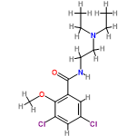 InChI=1/C14H20Cl2N2O2/c1-4-18(5-2)7-6-17-14(19)11-8-10(15)9-12(16)13(11)20-3/h8-9H,4-7H2,1-3H3,(H,17,19)