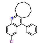 InChI=1/C21H20ClN/c22-16-12-13-20-18(14-16)21(15-8-4-3-5-9-15)17-10-6-1-2-7-11-19(17)23-20/h3-5,8-9,12-14H,1-2,6-7,10-11H2