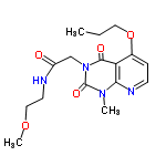 InChI=1/C16H22N4O5/c1-4-8-25-11-5-6-18-14-13(11)15(22)20(16(23)19(14)2)10-12(21)17-7-9-24-3/h5-6H,4,7-10H2,1-3H3,(H,17,21)