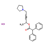 InChI=1/C23H25NO2.ClH/c1-19(11-10-18-24-16-8-9-17-24)26-23(25)22(20-12-4-2-5-13-20)21-14-6-3-7-15-21;/h2-7,12-15,19,22H,8-9,16-18H2,1H3;1H