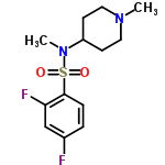 InChI=1/C13H18F2N2O2S/c1-16-7-5-11(6-8-16)17(2)20(18,19)13-4-3-10(14)9-12(13)15/h3-4,9,11H,5-8H2,1-2H3