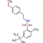 InChI=1/C20H27NO3S/c1-15-6-9-17(20(2,3)4)14-19(15)25(22,23)21-13-12-16-7-10-18(24-5)11-8-16/h6-11,14,21H,12-13H2,1-5H3