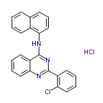 InChI=1/C24H16ClN3.ClH/c25-20-13-5-3-11-18(20)23-27-22-14-6-4-12-19(22)24(28-23)26-21-15-7-9-16-8-1-2-10-17(16)21;/h1-15H,(H,26,27,28);1H