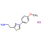 InChI=1/C12H14N2OS.ClH/c1-15-10-4-2-9(3-5-10)11-8-16-12(14-11)6-7-13;/h2-5,8H,6-7,13H2,1H3;1H