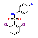 InChI=1/C12H10Cl2N2O2S/c13-10-2-1-3-11(14)12(10)19(17,18)16-9-6-4-8(15)5-7-9/h1-7,16H,15H2