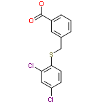 InChI=1/C14H10Cl2O2S/c15-11-4-5-13(12(16)7-11)19-8-9-2-1-3-10(6-9)14(17)18/h1-7H,8H2,(H,17,18)/p-1