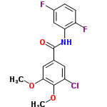 InChI=1/C15H12ClF2NO3/c1-21-13-6-8(5-10(16)14(13)22-2)15(20)19-12-7-9(17)3-4-11(12)18/h3-7H,1-2H3,(H,19,20)