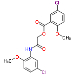 InChI=1/C17H15Cl2NO5/c1-23-14-5-3-10(18)7-12(14)17(22)25-9-16(21)20-13-8-11(19)4-6-15(13)24-2/h3-8H,9H2,1-2H3,(H,20,21)