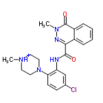 InChI=1/C21H22ClN5O2/c1-25-9-11-27(12-10-25)18-8-7-14(22)13-17(18)23-20(28)19-15-5-3-4-6-16(15)21(29)26(2)24-19/h3-8,13H,9-12H2,1-2H3,(H,23,28)/p+1