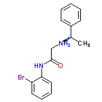 InChI=1/C16H17BrN2O/c1-12(13-7-3-2-4-8-13)18-11-16(20)19-15-10-6-5-9-14(15)17/h2-10,12,18H,11H2,1H3,(H,19,20)/p+1/t12-/m1/s1