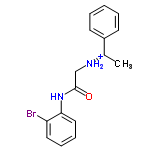 InChI=1/C16H17BrN2O/c1-12(13-7-3-2-4-8-13)18-11-16(20)19-15-10-6-5-9-14(15)17/h2-10,12,18H,11H2,1H3,(H,19,20)/p+1/t12-/m0/s1