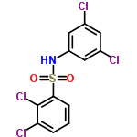 InChI=1/C12H7Cl4NO2S/c13-7-4-8(14)6-9(5-7)17-20(18,19)11-3-1-2-10(15)12(11)16/h1-6,17H