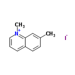 InChI=1/C11H12N.HI/c1-9-5-6-10-4-3-7-12(2)11(10)8-9;/h3-8H,1-2H3;1H/q+1;/p-1