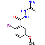 InChI=1/C9H10BrN3O2S/c1-15-5-2-3-7(10)6(4-5)8(14)12-13-9(11)16/h2-4H,1H3,(H,12,14)(H3,11,13,16)