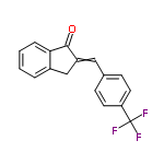 InChI=1/C17H11F3O/c18-17(19,20)14-7-5-11(6-8-14)9-13-10-12-3-1-2-4-15(12)16(13)21/h1-9H,10H2