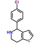 InChI=1/C13H12ClNS/c14-10-3-1-9(2-4-10)13-11-6-8-16-12(11)5-7-15-13/h1-4,6,8,13,15H,5,7H2