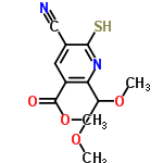 InChI=1/C11H12N2O4S/c1-15-10(14)7-4-6(5-12)9(18)13-8(7)11(16-2)17-3/h4,11H,1-3H3,(H,13,18)