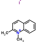 InChI=1/C11H12N.HI/c1-9-7-8-10-5-3-4-6-11(10)12(9)2;/h3-8H,1-2H3;1H/q+1;/p-1