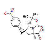 InChI=1/C17H22N2O6/c1-17(2,3)25-16(22)18-10-12(9-14(18)15(20)21)8-11-4-6-13(7-5-11)19(23)24/h4-7,12,14H,8-10H2,1-3H3,(H,20,21)/t12-,14+/m1/s1