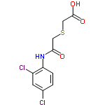 InChI=1/C10H9Cl2NO3S/c11-6-1-2-8(7(12)3-6)13-9(14)4-17-5-10(15)16/h1-3H,4-5H2,(H,13,14)(H,15,16)