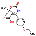 InChI=1/C16H23NO5/c1-5-21-12-8-6-11(7-9-12)13(10-14(18)19)17-15(20)22-16(2,3)4/h6-9,13H,5,10H2,1-4H3,(H,17,20)(H,18,19)