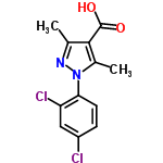 InChI=1/C12H10Cl2N2O2/c1-6-11(12(17)18)7(2)16(15-6)10-4-3-8(13)5-9(10)14/h3-5H,1-2H3,(H,17,18)