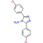 InChI=1/C14H10Cl2N4/c15-11-5-1-9(2-6-11)13-18-19-14(20(13)17)10-3-7-12(16)8-4-10/h1-8H,17H2