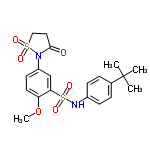 InChI=1/C20H24N2O6S2/c1-20(2,3)14-5-7-15(8-6-14)21-30(26,27)18-13-16(9-10-17(18)28-4)22-19(23)11-12-29(22,24)25/h5-10,13,21H,11-12H2,1-4H3