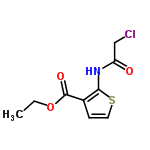 InChI=1/C9H10ClNO3S/c1-2-14-9(13)6-3-4-15-8(6)11-7(12)5-10/h3-4H,2,5H2,1H3,(H,11,12)