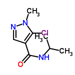 InChI=1/C8H12ClN3O/c1-5(2)11-8(13)6-4-10-12(3)7(6)9/h4-5H,1-3H3,(H,11,13)