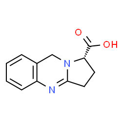 ChemSpider 2D Image | (1S)-1,2,3,9-Tetrahydropyrrolo[2,1-b]quinazoline-1-carboxylic acid | C12H12N2O2