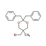 InChI=1/C20H23BrO2/c1-19(14-21)15-22-20(23-16-19,12-17-8-4-2-5-9-17)13-18-10-6-3-7-11-18/h2-11H,12-16H2,1H3