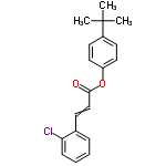 InChI=1/C19H19ClO2/c1-19(2,3)15-9-11-16(12-10-15)22-18(21)13-8-14-6-4-5-7-17(14)20/h4-13H,1-3H3