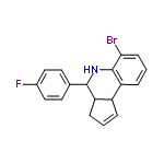 InChI=1/C18H15BrFN/c19-16-6-2-5-15-13-3-1-4-14(13)17(21-18(15)16)11-7-9-12(20)10-8-11/h1-3,5-10,13-14,17,21H,4H2