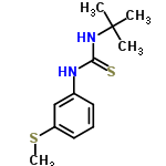 InChI=1/C12H18N2S2/c1-12(2,3)14-11(15)13-9-6-5-7-10(8-9)16-4/h5-8H,1-4H3,(H2,13,14,15)