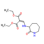 InChI=1/C14H22N2O5/c1-3-20-13(18)10(14(19)21-4-2)9-16-11-7-5-6-8-15-12(11)17/h9,11,16H,3-8H2,1-2H3,(H,15,17)