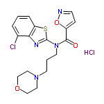 InChI=1/C18H19ClN4O3S.ClH/c19-13-3-1-4-15-16(13)21-18(27-15)23(17(24)14-5-6-20-26-14)8-2-7-22-9-11-25-12-10-22;/h1,3-6H,2,7-12H2;1H