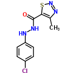 InChI=1/C10H9ClN4OS/c1-6-9(17-15-12-6)10(16)14-13-8-4-2-7(11)3-5-8/h2-5,13H,1H3,(H,14,16)