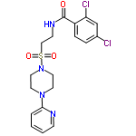 InChI=1/C18H20Cl2N4O3S/c19-14-4-5-15(16(20)13-14)18(25)22-7-12-28(26,27)24-10-8-23(9-11-24)17-3-1-2-6-21-17/h1-6,13H,7-12H2,(H,22,25)